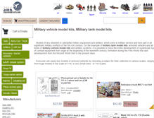 Tablet Screenshot of military.scale-model-kits.com
